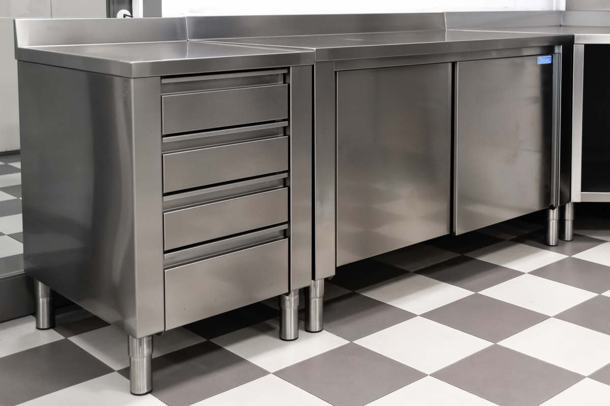Tavoli In Acciaio Per Risto Tavolo Da Lavoro In Acciaio Inox Con Ruote – 60x30 Cm, Per Cucina Professionale O Domestica, Capacità 300 Kg Tavolo Gastronomia 60x30 Cm