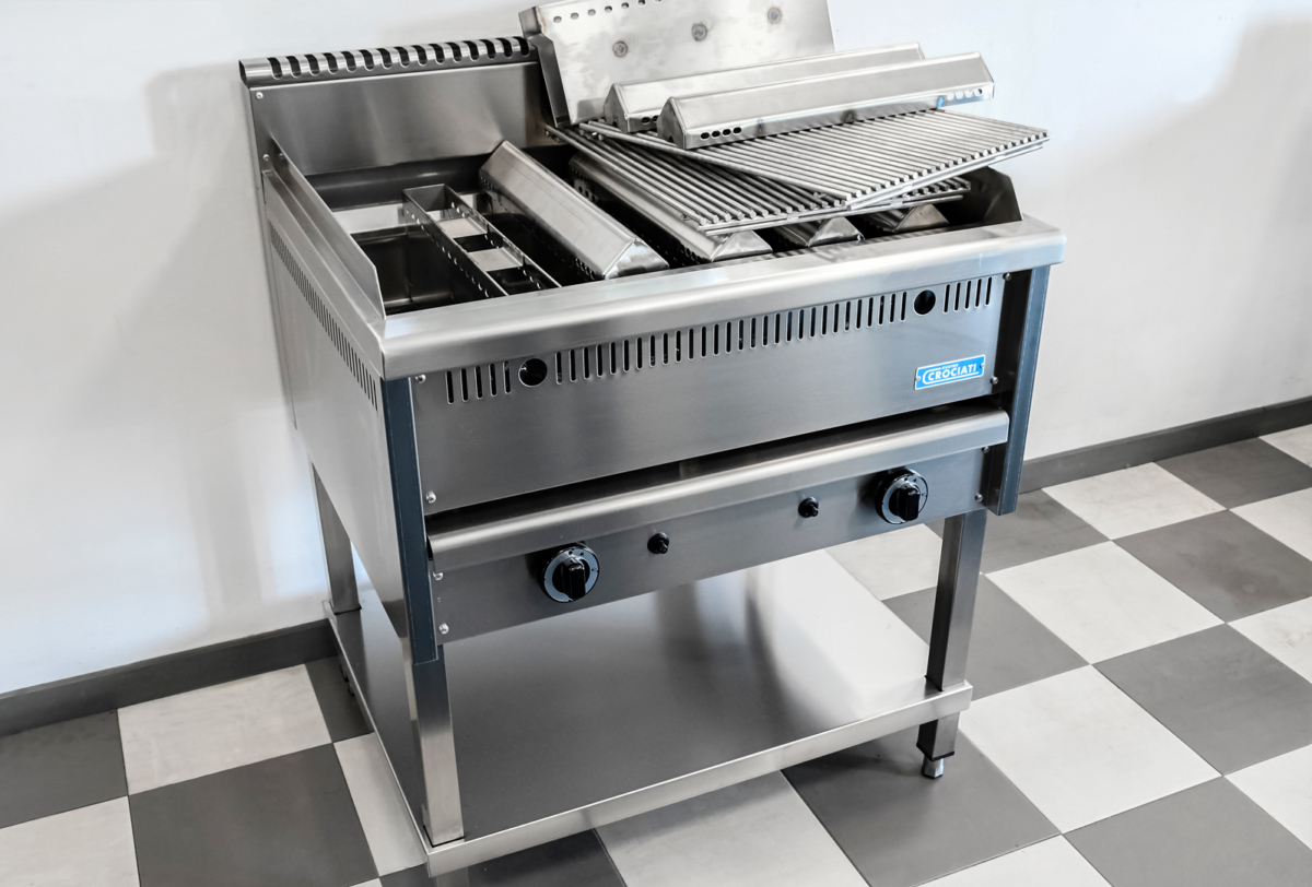 Griglia professionale a gas modello GR702C Cucine Crociati