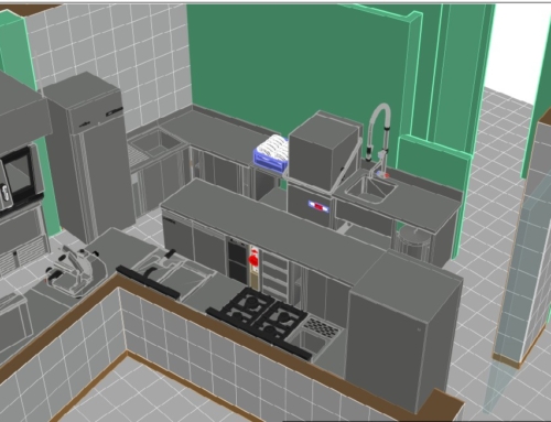 Una grande cucina professionale completa in un piccolo spazio